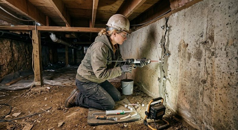 Basement Foundation Repair in Boyne City, MI