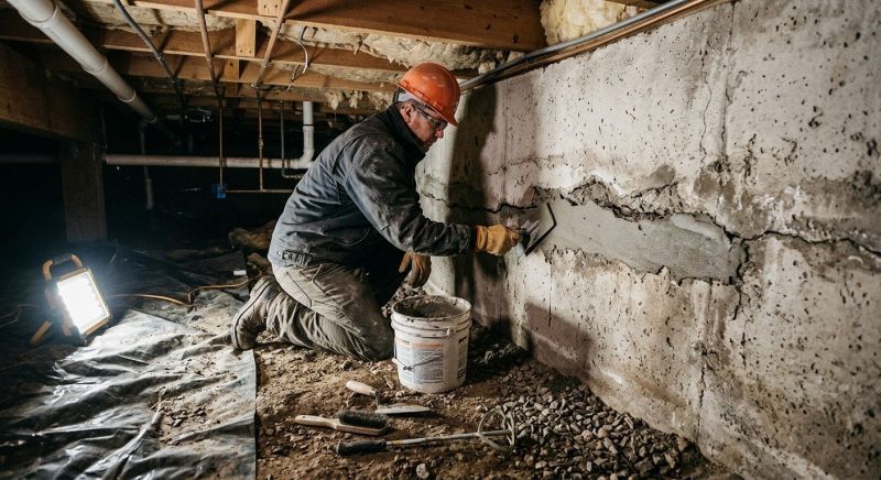 Basement Foundation Repair in Wolverine, MI