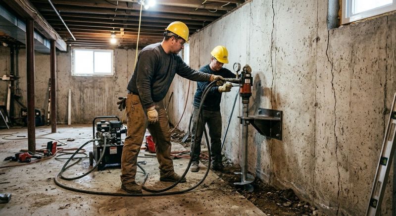 Basement Stabilization in Gaylord, MI