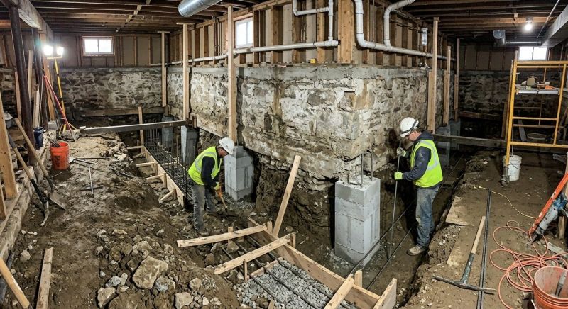 Basement Underpinning in Gaylord, MI