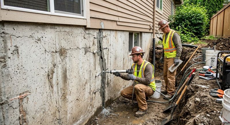 Cracked Foundation Repair in Johannesburg, MI