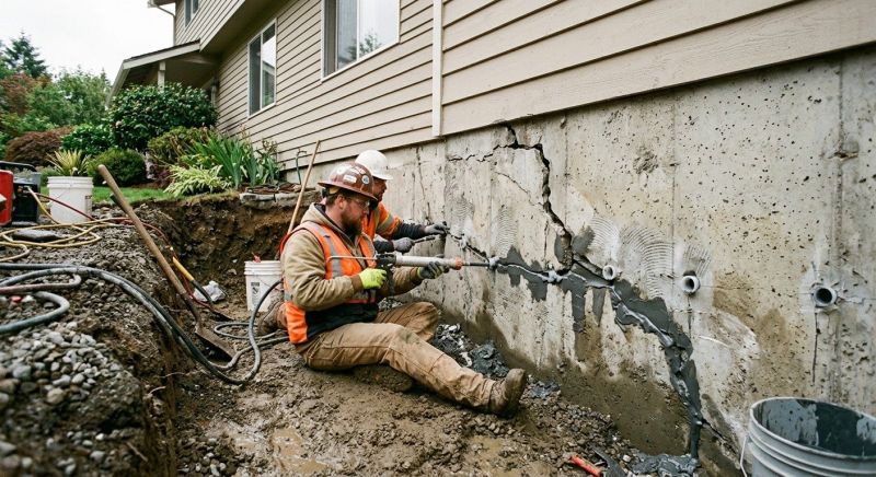 Cracked Foundation Repair in Gaylord, MI