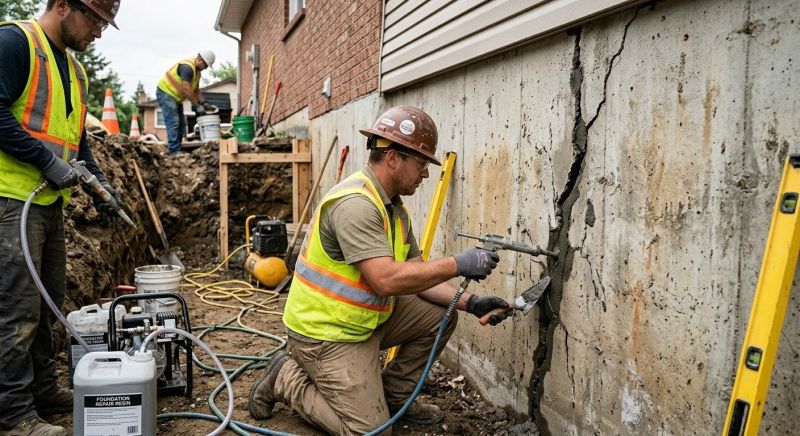 Cracked Foundation Repair in Wolverine, MI