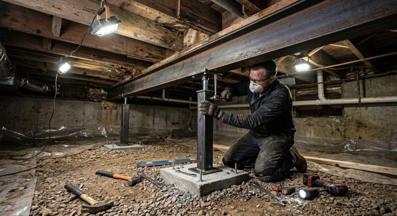 Crawlspace Structural Repair in Gaylord, MI