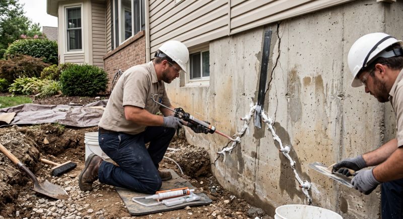 Foundation Cracks Repair in Gaylord, MI