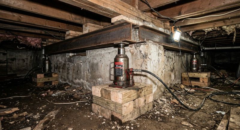 Foundation Jacking in Johannesburg, MI