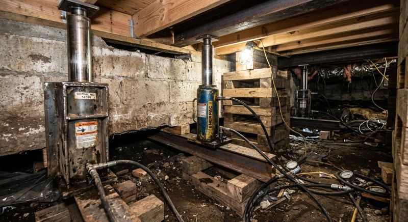 Foundation Jacking in Lewiston, MI
