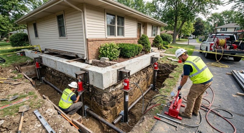 Foundation Jacking in Lewiston, MI