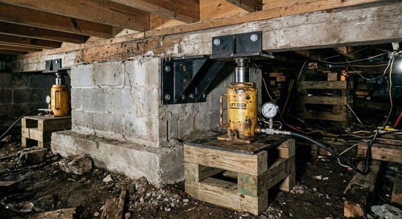Foundation Jacking in Lewiston, MI