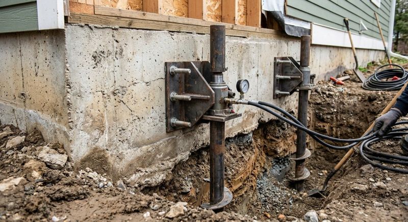 Foundation Pier Leveling in Gaylord, MI