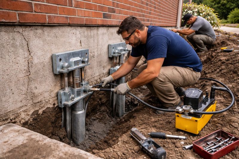 Foundation Pier Repair in Gaylord, MI