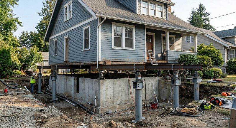 Foundation Raising in Alba, MI