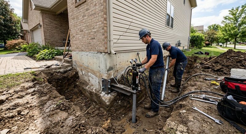 Foundation Settlement Repair in Gaylord, MI