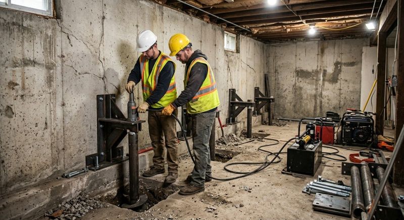 Foundation Stabilizing in Lewiston, MI