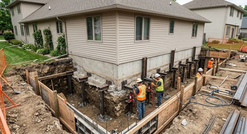 Foundation Underpinning in Gaylord, MI