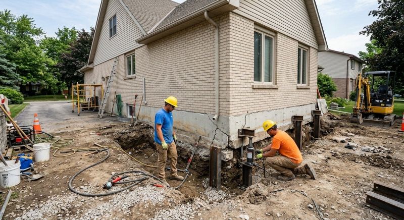 Helical Piers Installation in Gaylord, MI