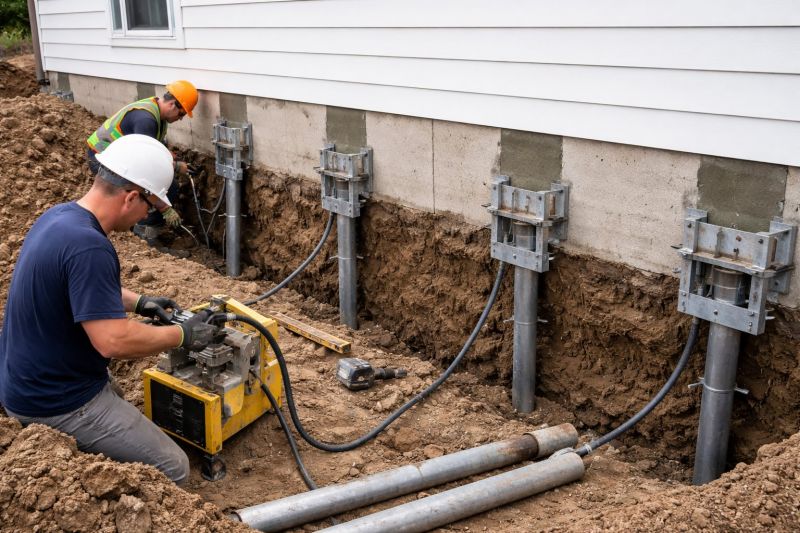 Helical Piers Installation in Gaylord, MI