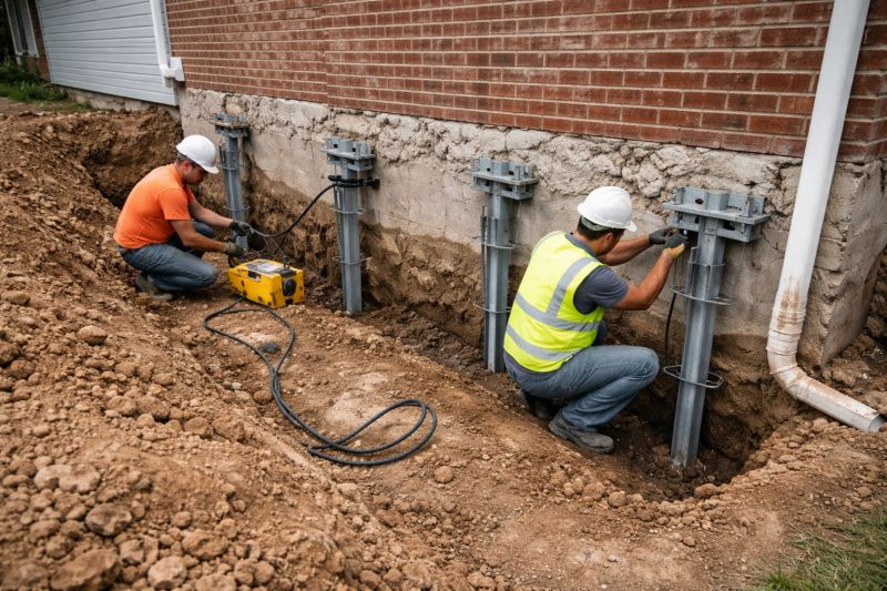 Helical Piers Installation in Gaylord, MI