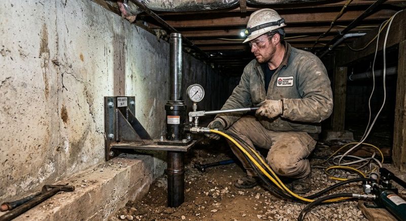 Settling Foundation Service in Wolverine, MI