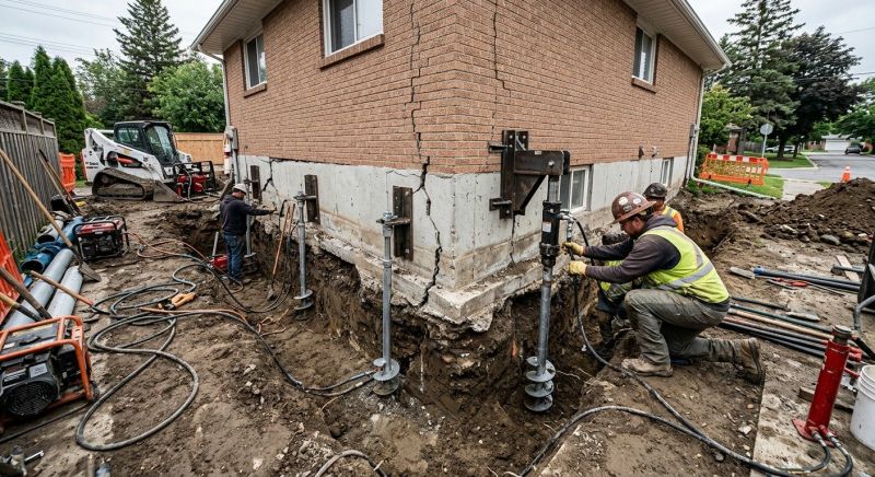 Sinking Foundation Repair in Boyne City, MI