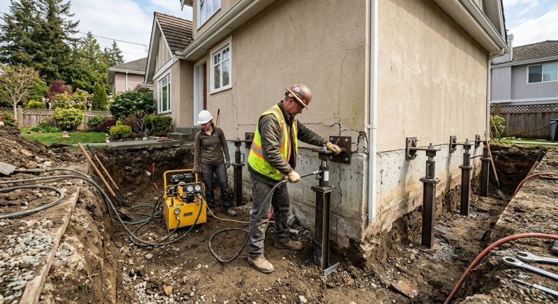 Sinking Foundation Repair in Gaylord, MI