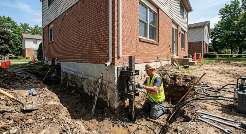 Sinking Foundation Repair in Gaylord, MI