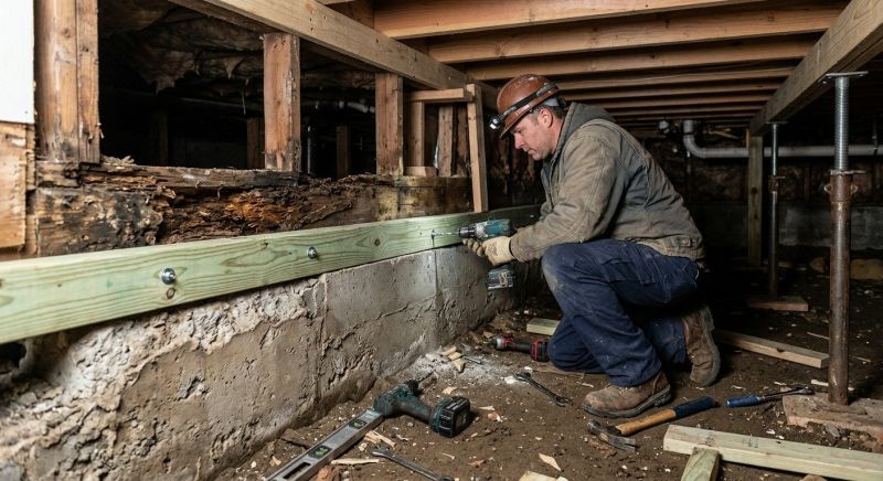 Slab Foundation Repair in Gaylord, MI