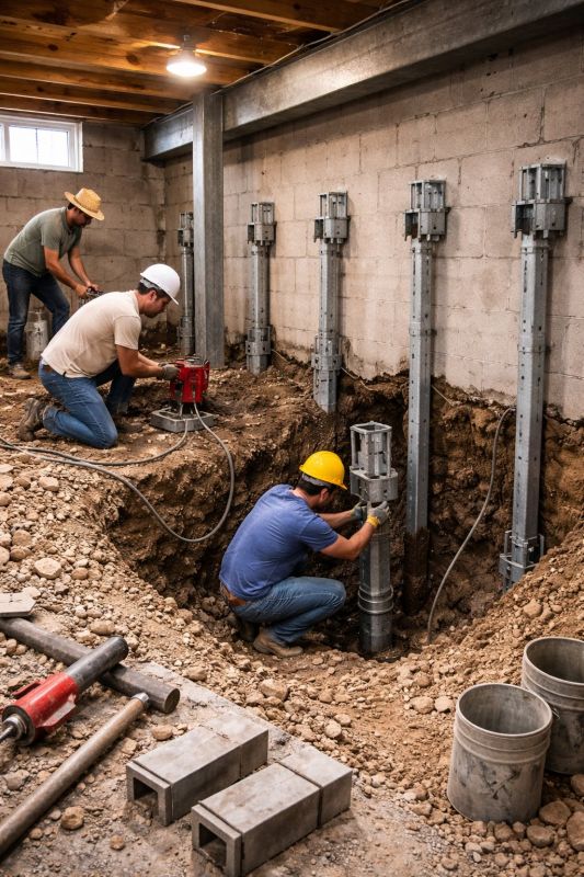 Structural Underpinning in Gaylord, MI
