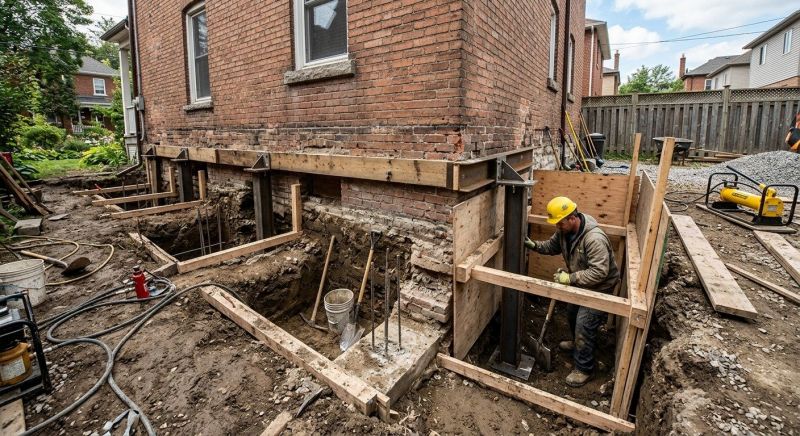 Structural Underpinning in Gaylord, MI