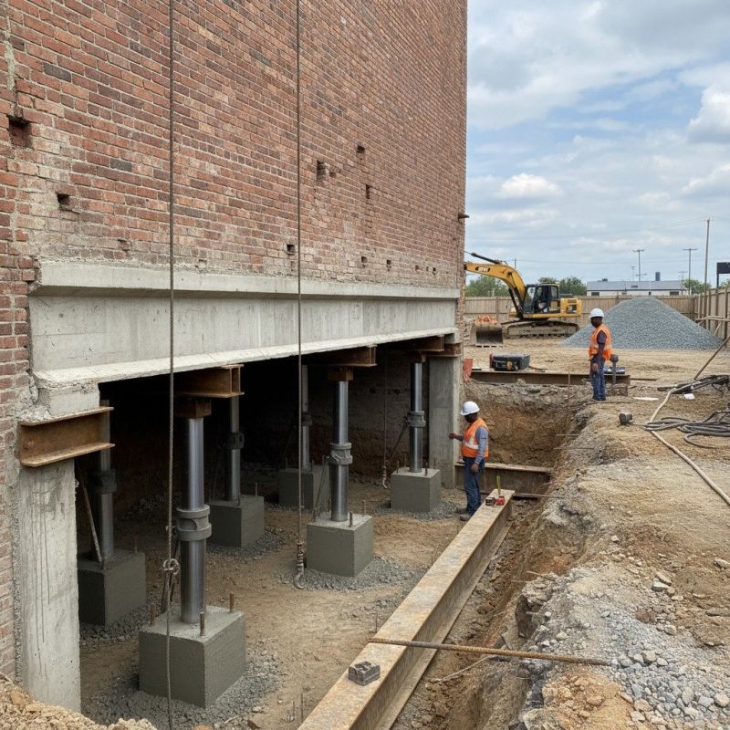 Structural Underpinning in Gaylord, MI